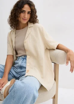 Hemdbluse aus Musselin