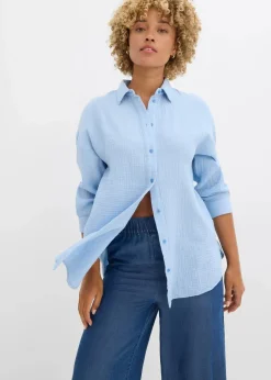 Hemdbluse aus Musselin