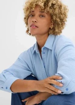 Hemdbluse aus Musselin