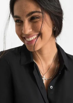 Hemdbluse aus softer Viskose