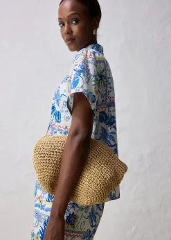 Hemdbluse mit Seidenanteil