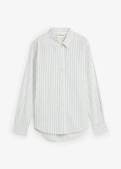 Hemdbluse mit Seidenanteil