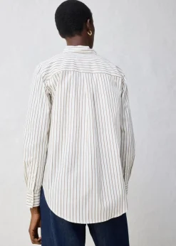 Hemdbluse mit Seidenanteil