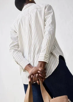 Hemdbluse mit Seidenanteil