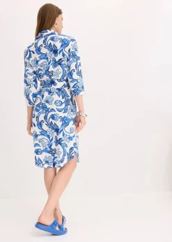 Hemdblusenkleid aus Baumwoll-Mix