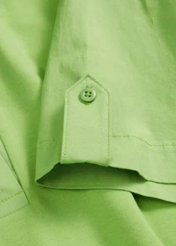 Hemdblusenkleid aus elastischem Bio-Baumwoll-Mix