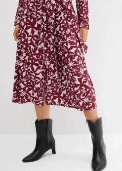 Hemdblusenkleid aus fließender Viskose