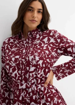 Hemdblusenkleid aus fließender Viskose