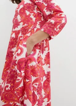 Hemdblusenkleid aus fließender Viskose