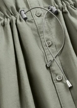 Hemdblusenkleid aus Leinen-Baumwoll-Mix