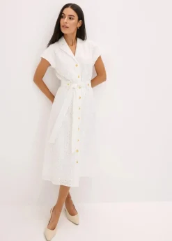 Hemdblusenkleid aus Lochspitze