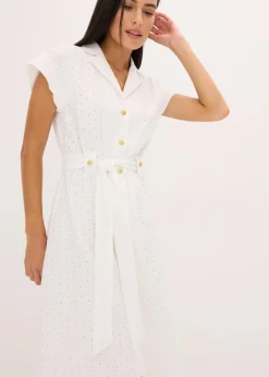 Hemdblusenkleid aus Lochspitze