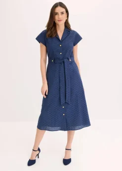 Hemdblusenkleid aus Lochspitze