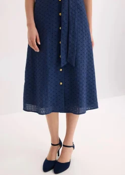 Hemdblusenkleid aus Lochspitze