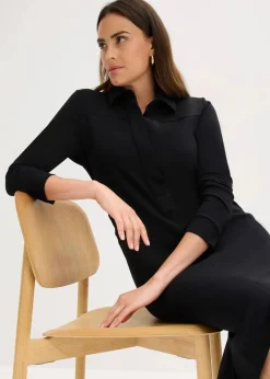 Hemdblusenkleid aus Punto di Roma