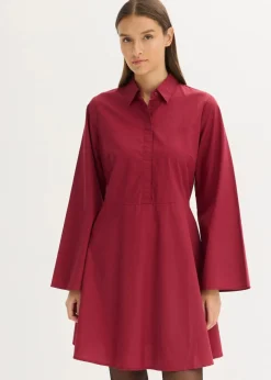 Hemdblusenkleid aus reiner Baumwolle