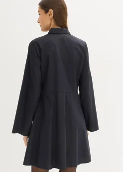 Hemdblusenkleid aus reiner Baumwolle