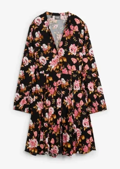 Hemdblusenkleid aus reiner Viskose