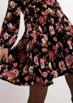 Hemdblusenkleid aus reiner Viskose