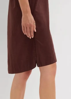 Hemdblusenkleid aus reiner Baumwolle