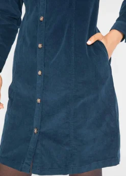 Hemdblusenkleid Cord, Stretch