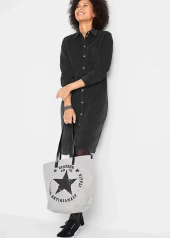 Hemdblusenkleid Cord, Stretch