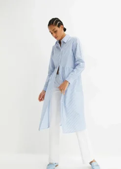 Hemdblusenkleid gestreift