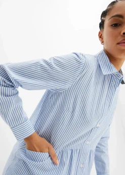 Hemdblusenkleid gestreift