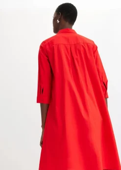 Hemdblusenkleid mit Baumwolle