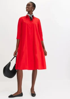 Hemdblusenkleid mit Baumwolle