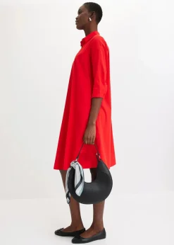 Hemdblusenkleid mit Baumwolle