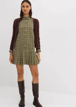 Hemdblusenkleid mit Karomuster