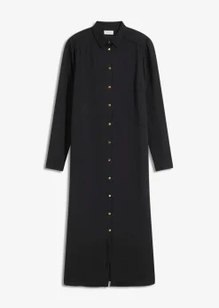 Hemdblusenkleid mit Leiterspitze