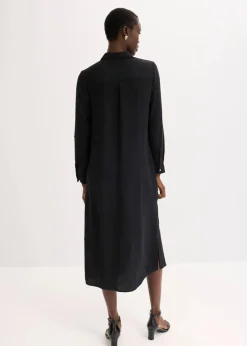 Hemdblusenkleid mit Leiterspitze