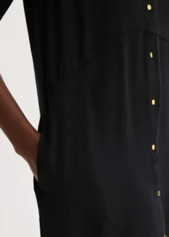 Hemdblusenkleid mit Leiterspitze