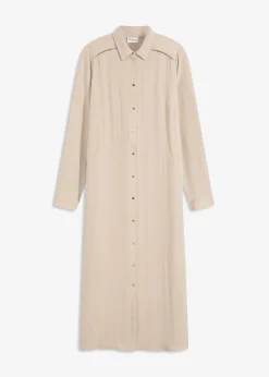 Hemdblusenkleid mit Leiterspitze