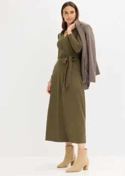 Hemdblusenkleid mit Viskose