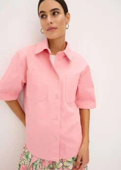 Hemdjacke mit kurzem Ärmel