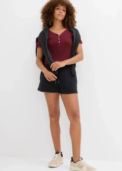 Henleyshirt aus reiner Bio-Baumwolle