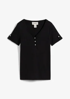 Henleyshirt aus reiner Bio-Baumwolle