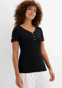 Henleyshirt aus reiner Bio-Baumwolle