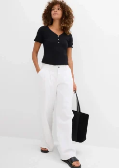 Henleyshirt aus reiner Bio-Baumwolle