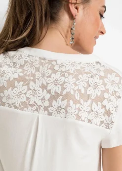 Henleyshirt aus Viskose-Mix