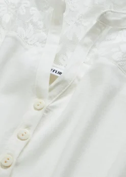 Henleyshirt aus Viskose-Mix