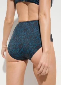 High Waisted Bikinihose aus recyceltem Polyamid