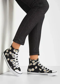 High-Top-Sneaker aus Baumwoll-Canvas