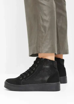 High-Top-Sneaker mit Plateau-Sohle