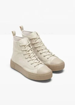 High-Top-Sneaker mit Plateau-Sohle