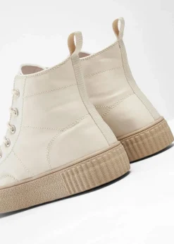 High-Top-Sneaker mit Plateau-Sohle