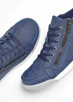 High-Top-Sneaker mit Reißverschluss